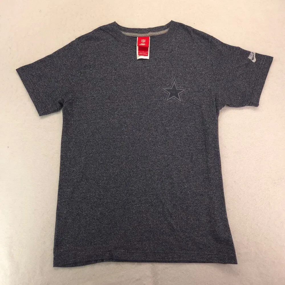 Nike Dallas Cowboys Short Sleeve Graphic Football T Shirt Mens Size Large L Blue